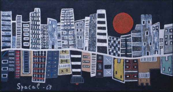 spacal mesto v zrcalu