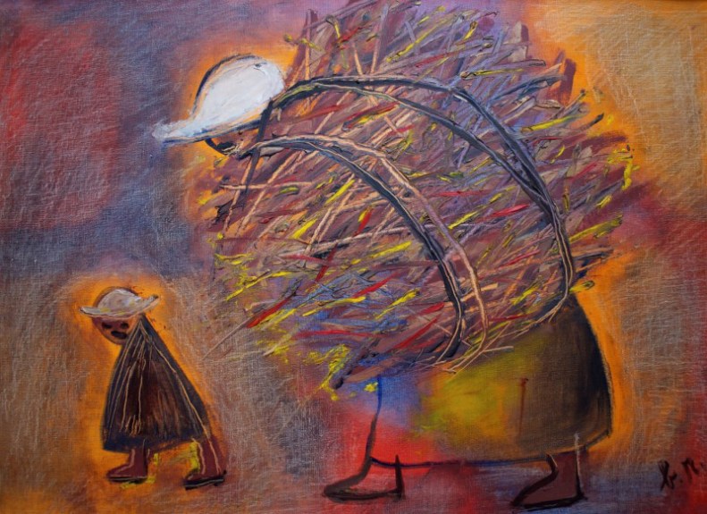 bara remec_Indijanka z otrokom