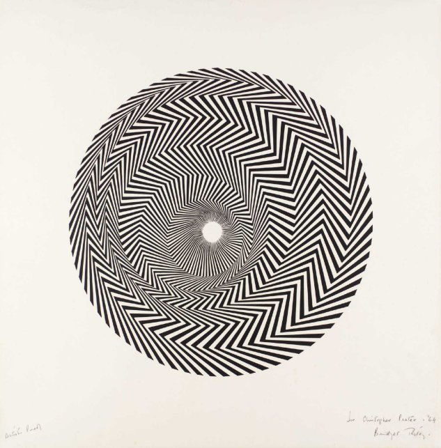 Blaze 1964 by Bridget Riley born 1931