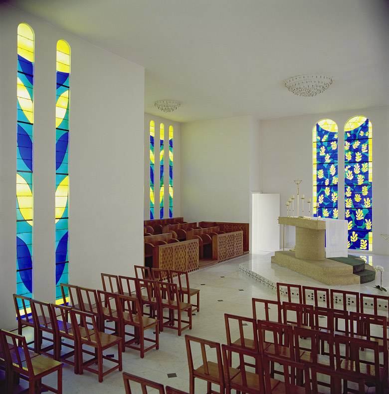 General View of the Interior of the Chapel of the Rosary at Vence, 1948-51 (mixed media)