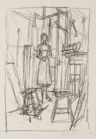alberto-giacometti-annette-in-the-studio-1954
